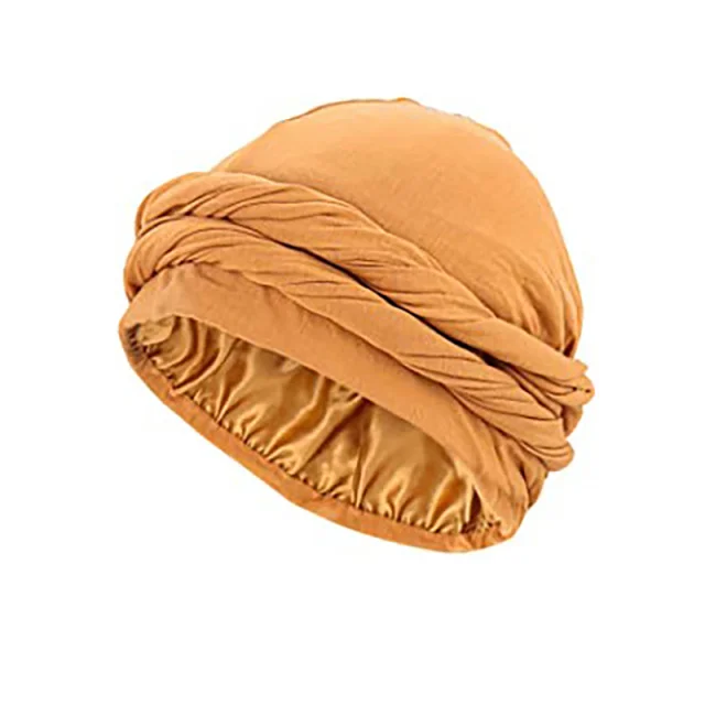 Vintage Turban für Männer Vintage Kopfwickel für Männer Stretch Modal und Satin Turban Schal Krawatte für Haare – Detail 11