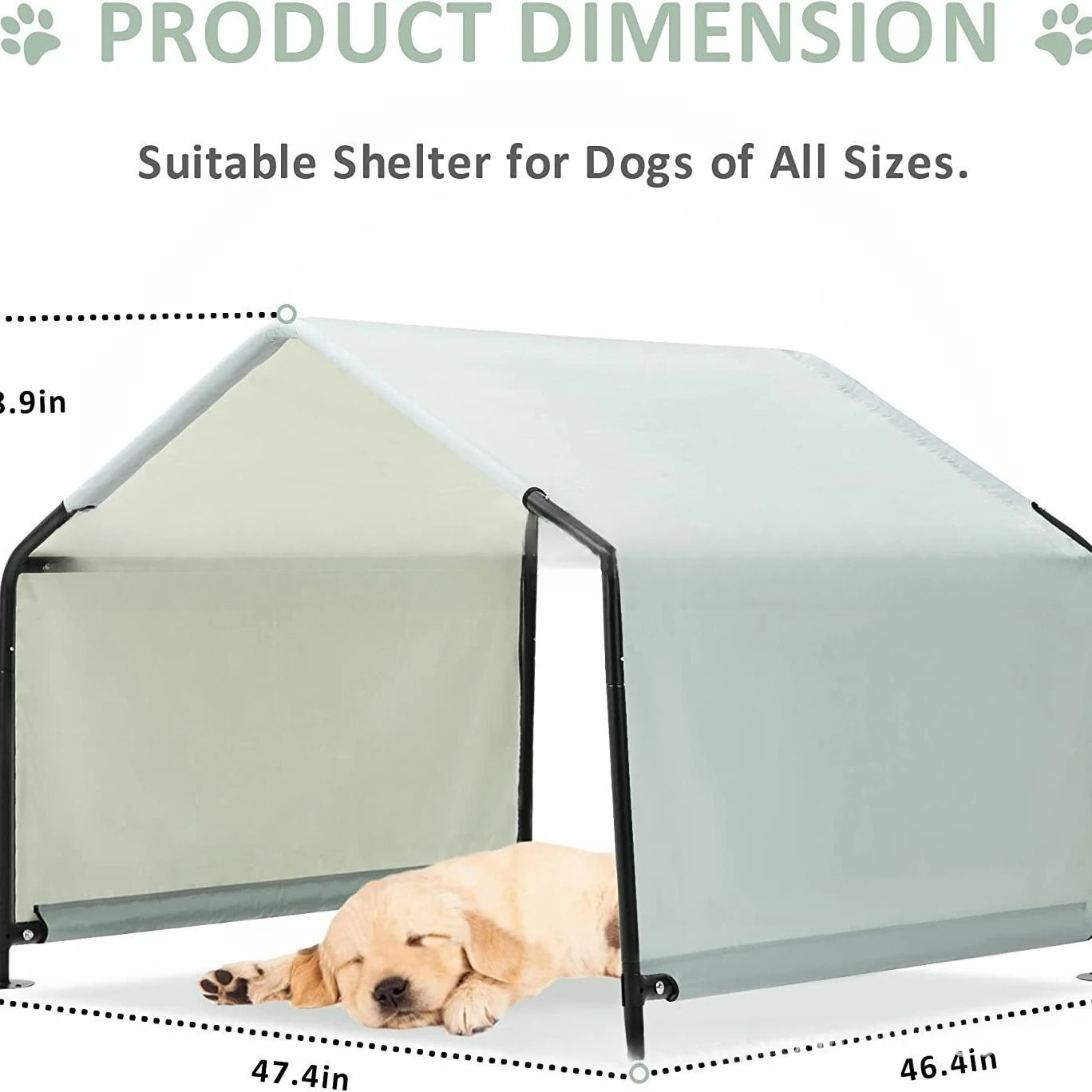 4X4x3ft pet house, outdoor waterproof shade tent, livestock windproof awning