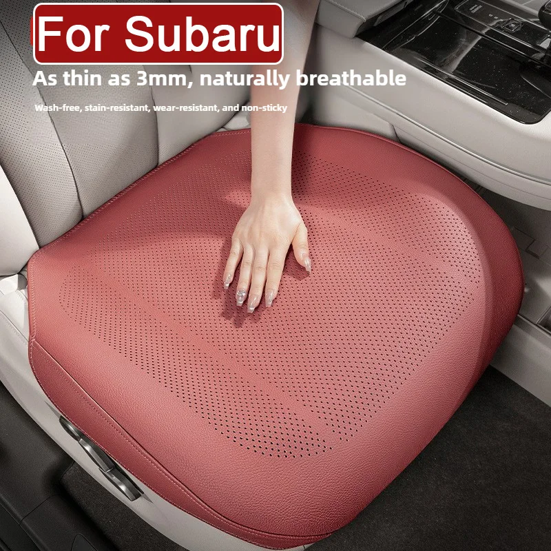 أغطية مقاعد السيارة من الجلد الناعم وسادة حماية قابلة للتنفس لسوبارو Outback Trailseeker Forester VRX Solterra XV