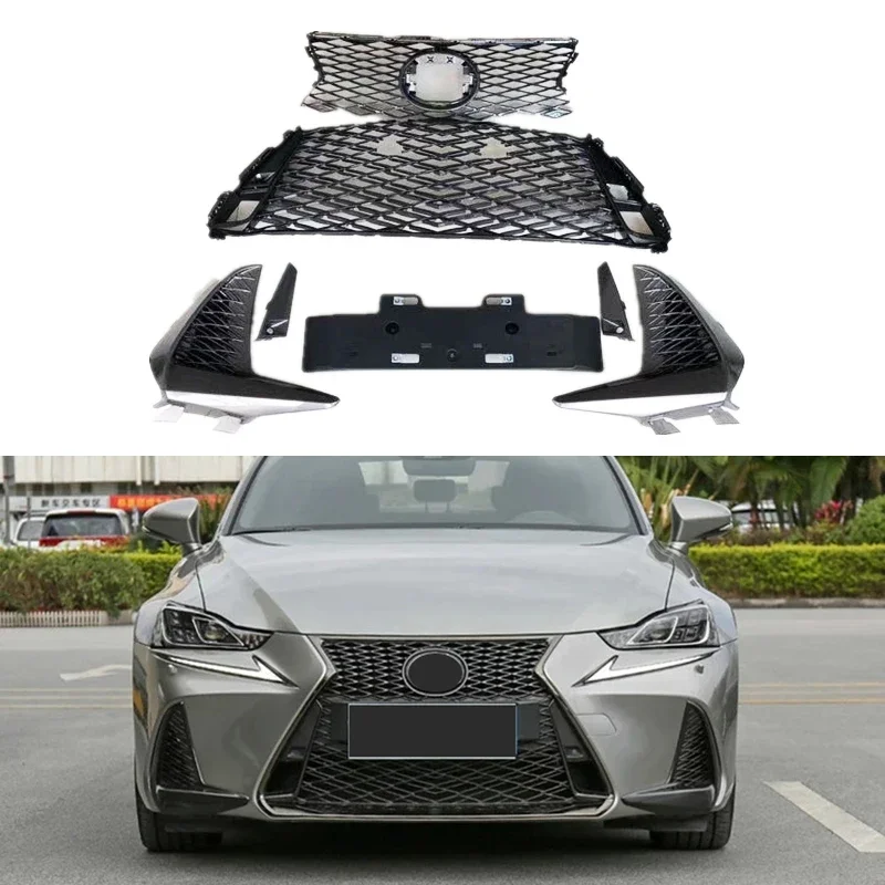 

klt-A-271-CAR AUTO PARTS FRONT GRILLE FOR IS200T IS250 IS350 IS300 upade to 2017 2018 FOR F SPORT STYLE custom