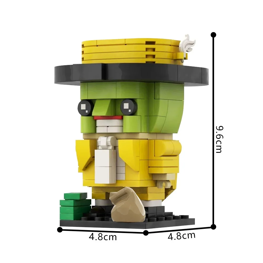 

MOC Funny Movie The Masked Building Blocks Model The Masked Action Characters Bricks Assemble Toys Kids Birthday Gifts