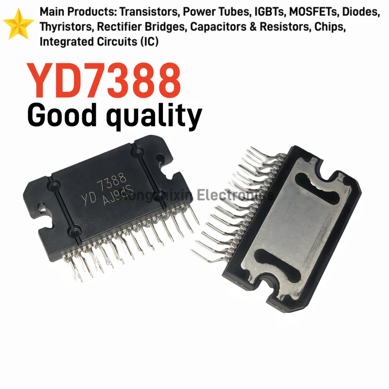 5/10PCS YD7388 ZIP25 Audio Power Amplifier IC 4 Channel Car Radio Amplifier Chip Replace TDA7388