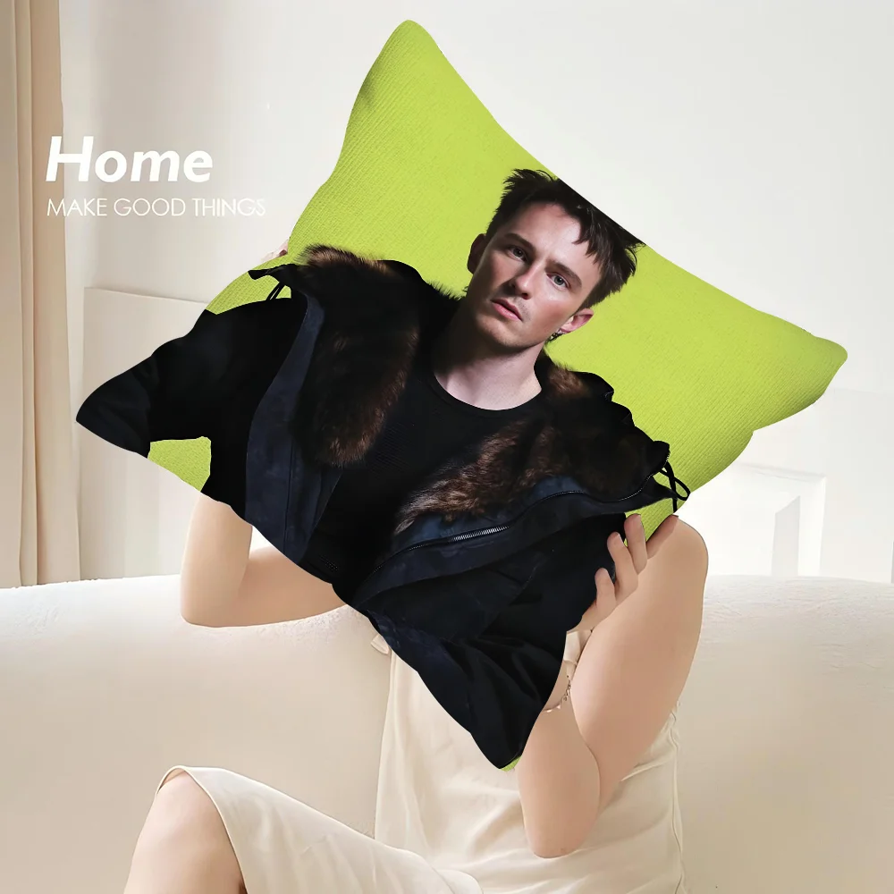 D-Drews Starkey Pillow Case Sofa Decorative Home Double-sided Print Plush Square Throw Pillow Covers Cushion Decor Cover