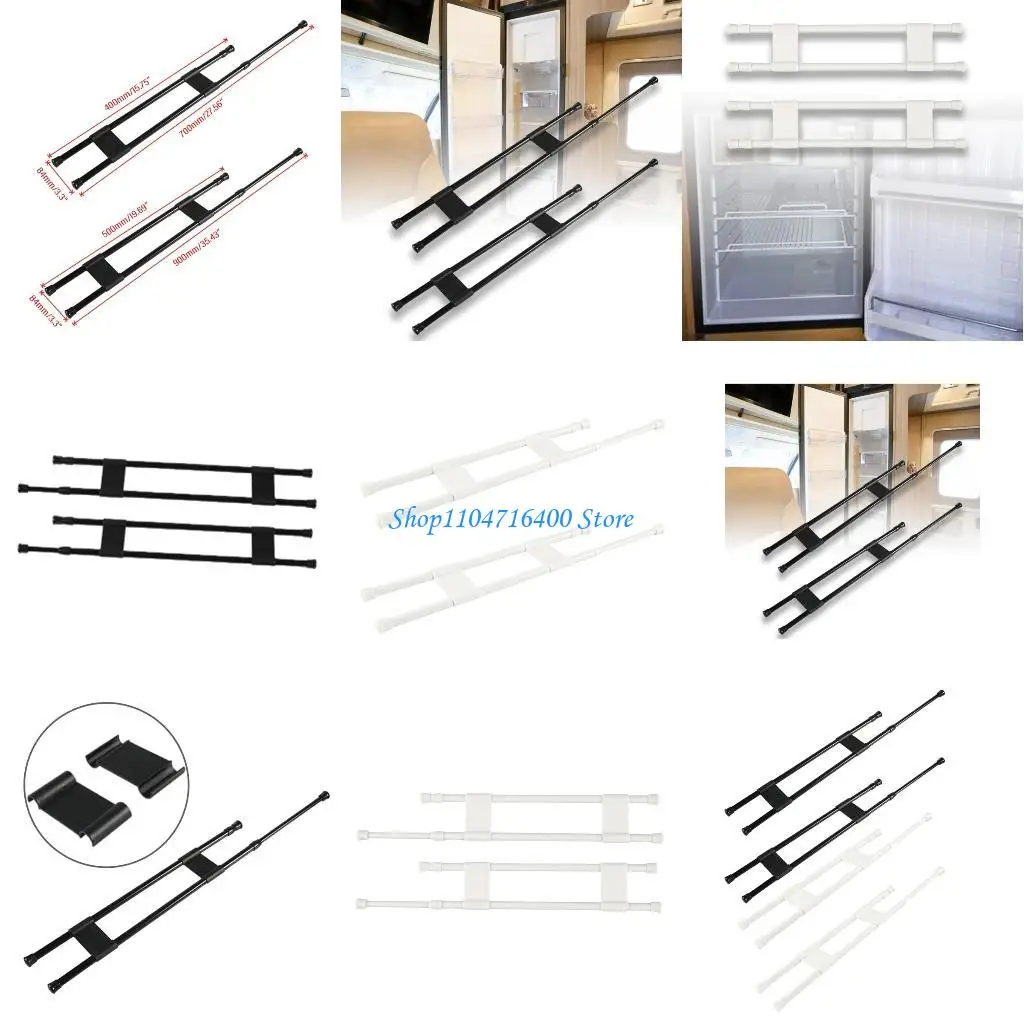 

y1gd Refrigerator Bar Tension Fridge Rod Extends Between 15" and 27" / 19" and 35"