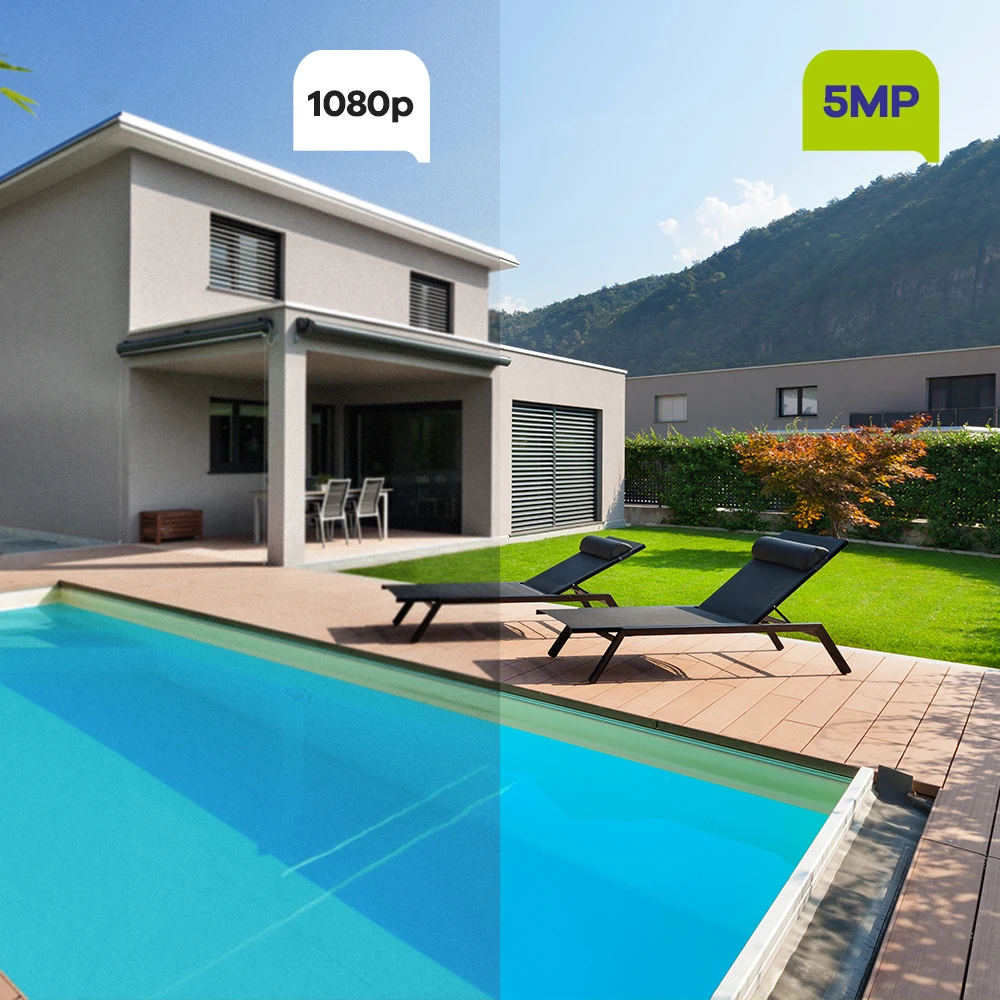 SANNCE 5MP PoE Security Camera Surveillance Kit with 8/12/16pcs IP Cameras Smart Human/Vehicle Detection Night Vision