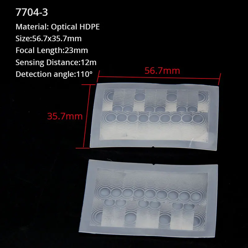 

5PCS Far Sensing Distance Human body Infrared Induction Fresnel Lens PIR HDPE