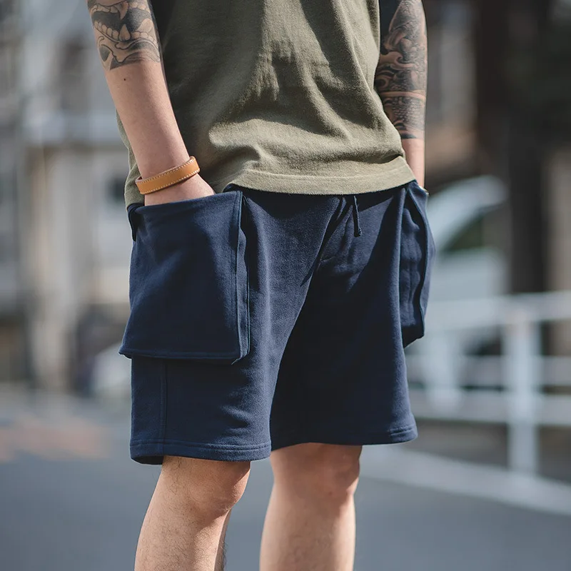 MRMT 2024 Brand New Men's Fashion Casual Five Point Pants Men's Loose Multi Pocket Overalls Shorts American army pants