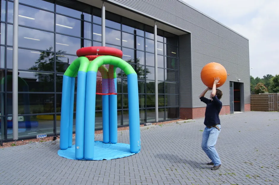Durable New Games Inflatable Airtight Basketball Game/ Inflatable Slam Dunk Basketball For Sale