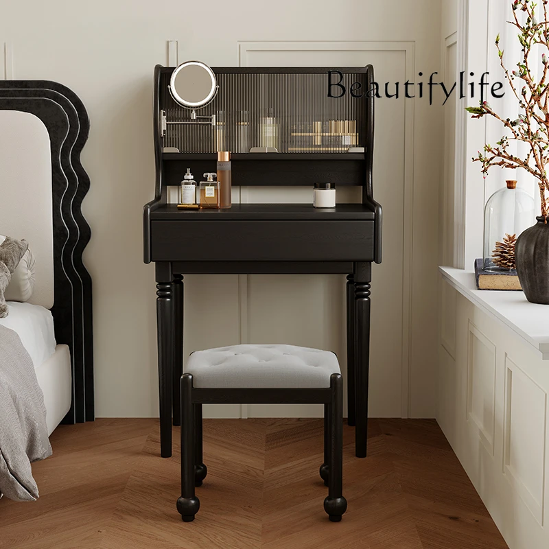 

Bedside table Dresser Makeup table Multifunctional bedroom French retro bedroom Modern minimalist