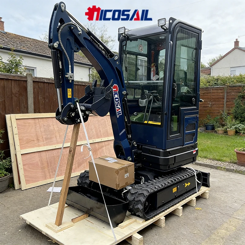 

1.8 Ton Mini Excavator For Home Use Hydraulic Swing Boom Compact Excavator For Backyard Renovation