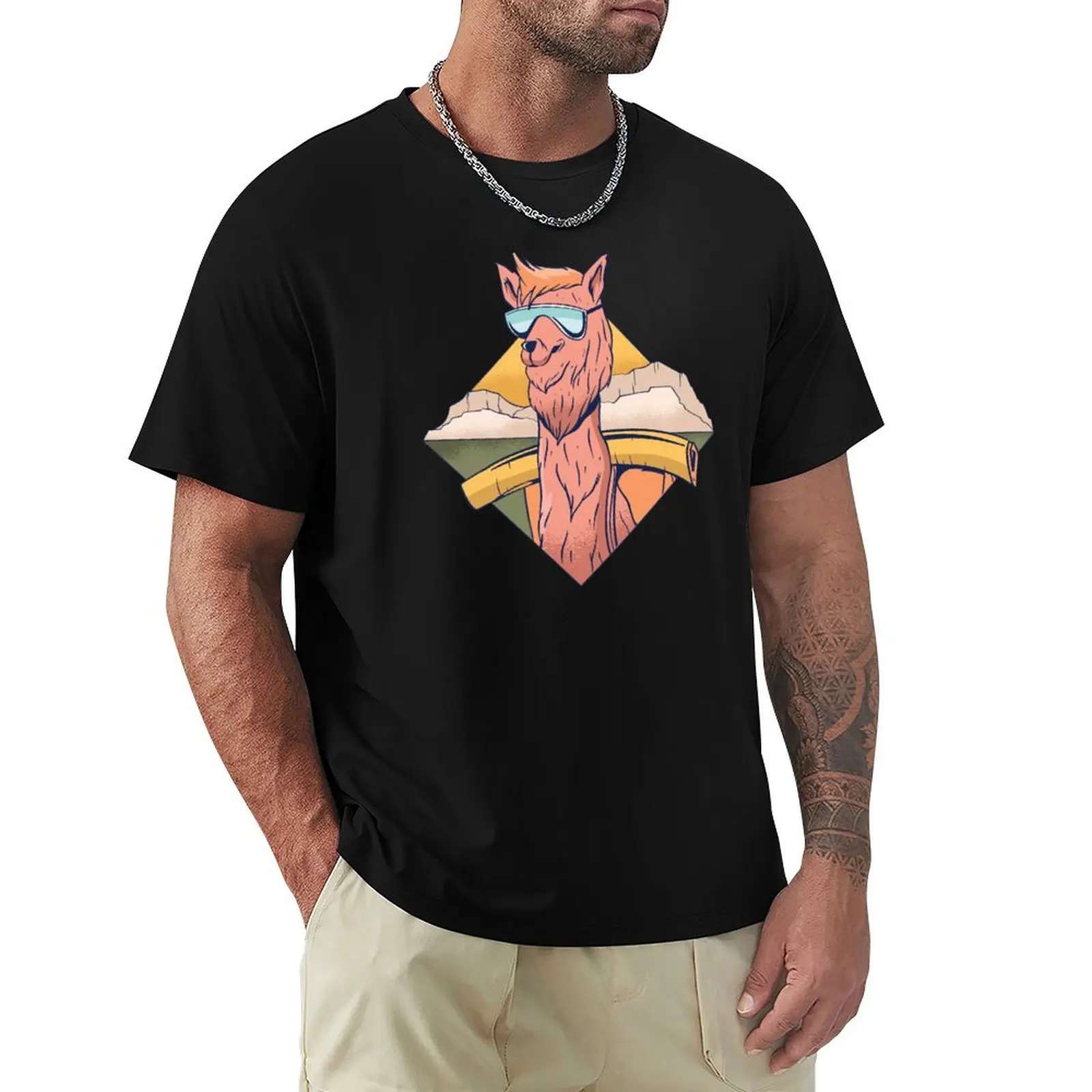 

COOL ALPACA T-Shirt Urban Style Casual Short Sleeve Top