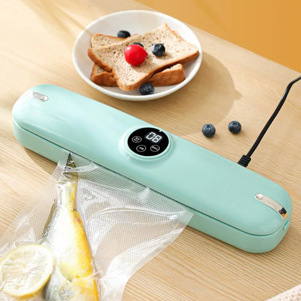 

Автоматическая вакуумная упаковочная машина Food Saver, портативный упаковщик пакетов для кухни, дома, морозильной камеры, закусочной, сухой и влажный пищевой упаковки