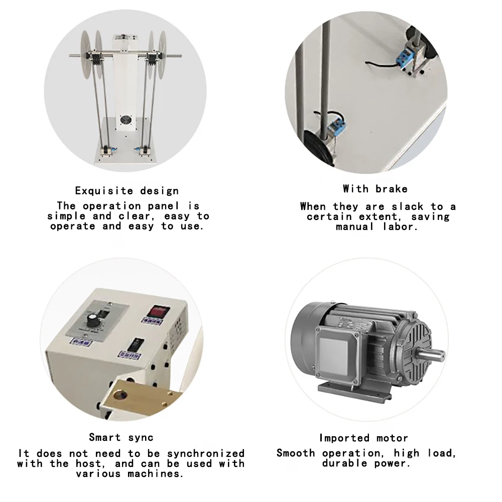220V Automatic induction Pay-off machine Wire cutting and peeling machine pay-off wire feeder