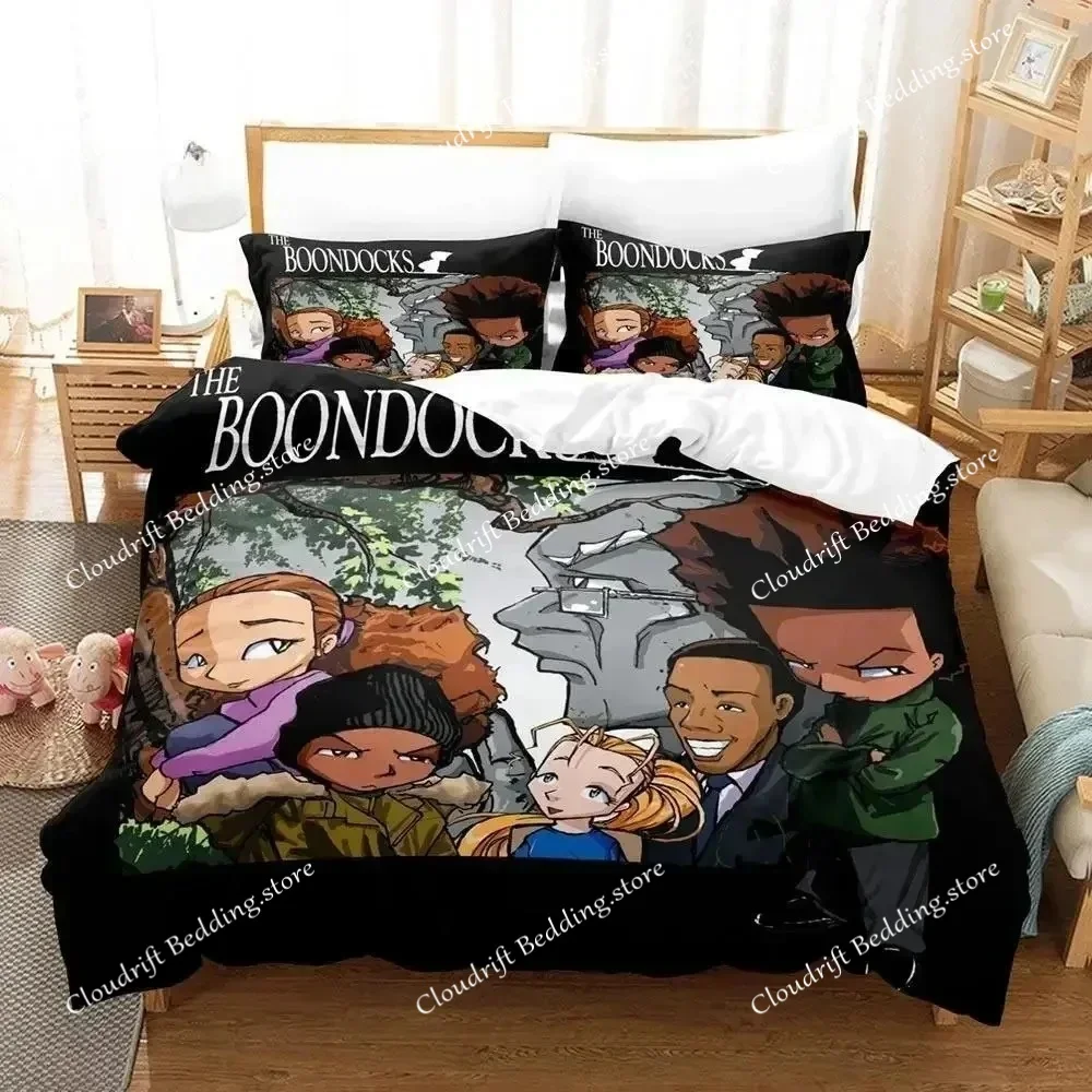 3D Print The Boondocks Bedding Set Single Twin Full Queen King Size Bed Set Aldult Kid Bedroom Anime Duvet Cover Sets