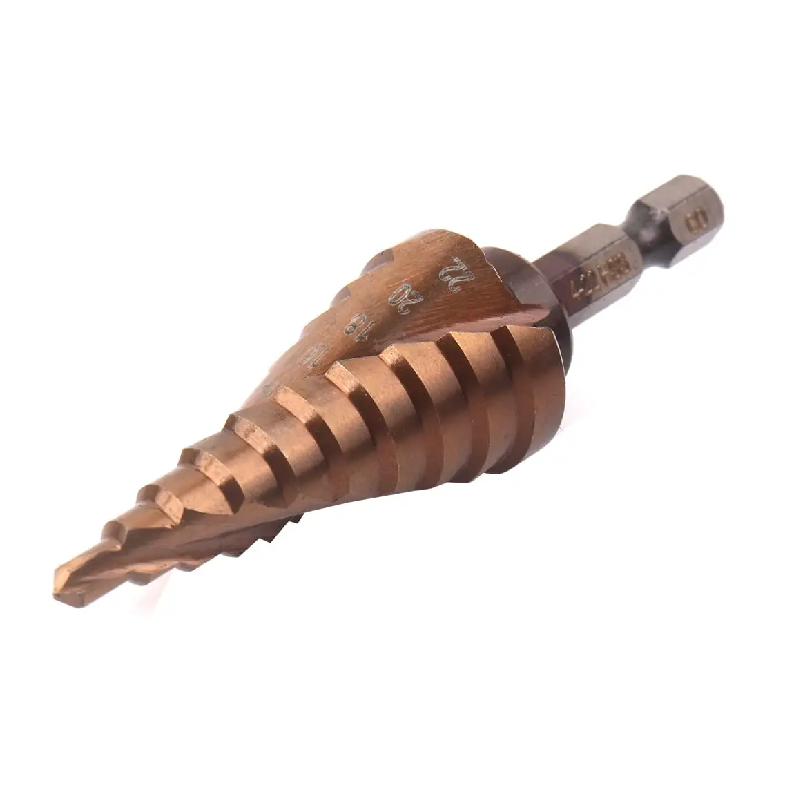 1pc M35 Step drill 5% Cobalt Step Drill 4-22mm High Speed Steel Cone Metal Drill Bit Groove Step Drill Tool