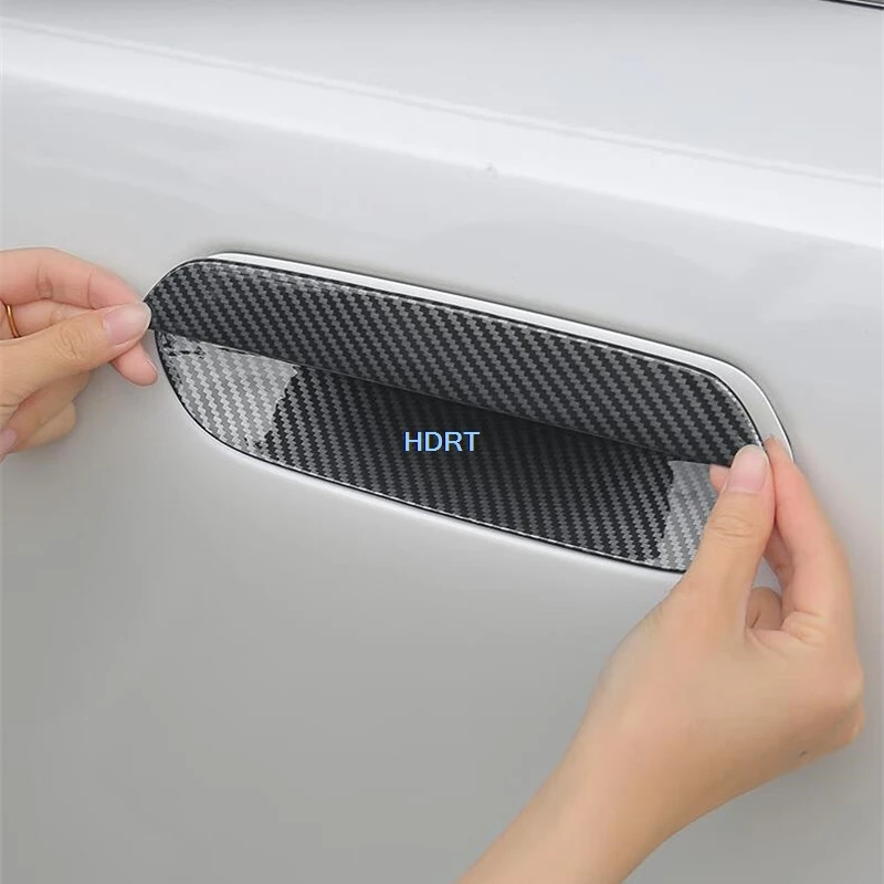 Car Styling Door Handle Cover Gate Bowl Trim Frame Protector Decoration Accessories Exterior Sticker For BMW 5 Series G60 2024 +