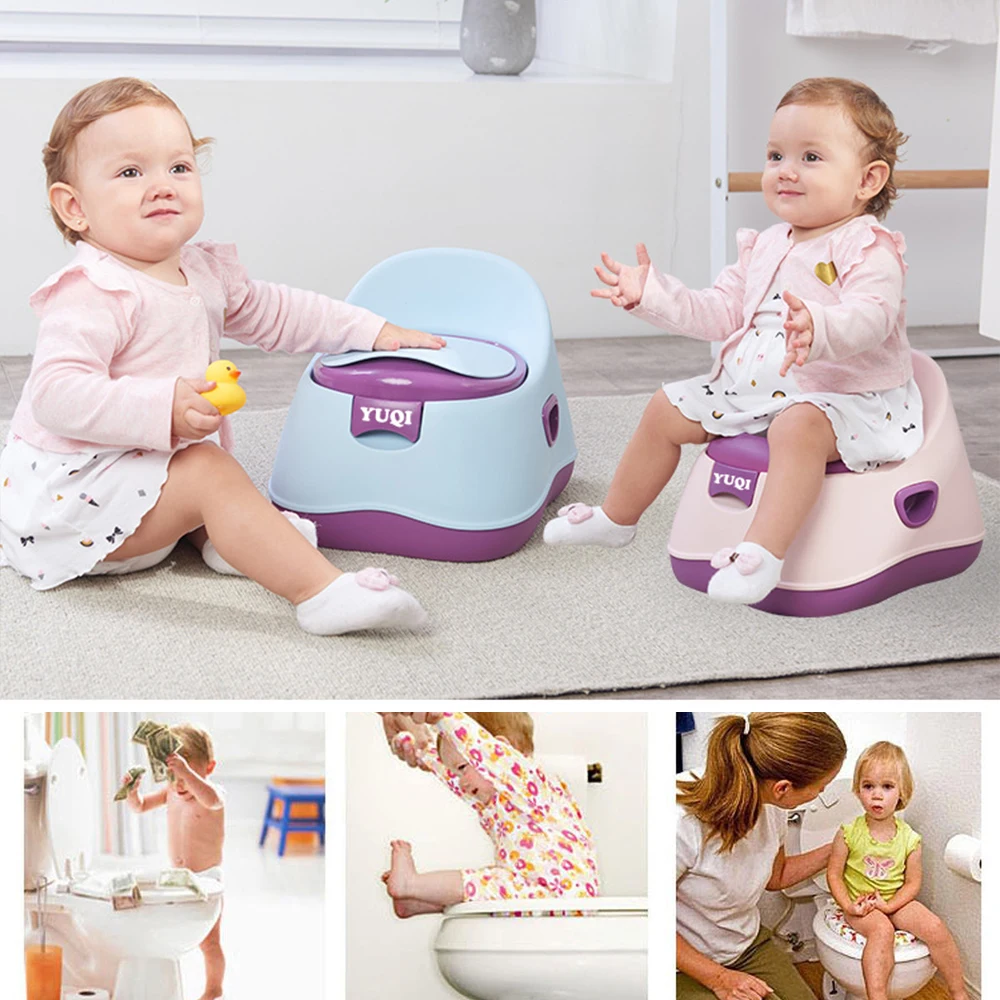 1-6 Y  Baby Hygiene Toilet Seat Children\'s Pot Easy To Clean Baby Training Potty Portable Stool Boys Girls Safe Trainer Seat WC