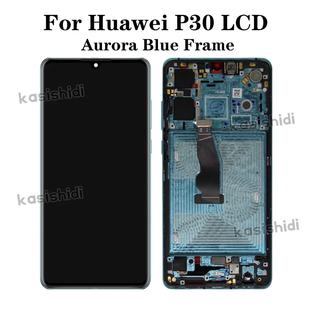 Super Amoled For Huawei P30 LCD Display Touch Screen ELE-L04 ELE-L29 ELE-L09 LCD Digitizer Assembly For P30 Screen With Frame