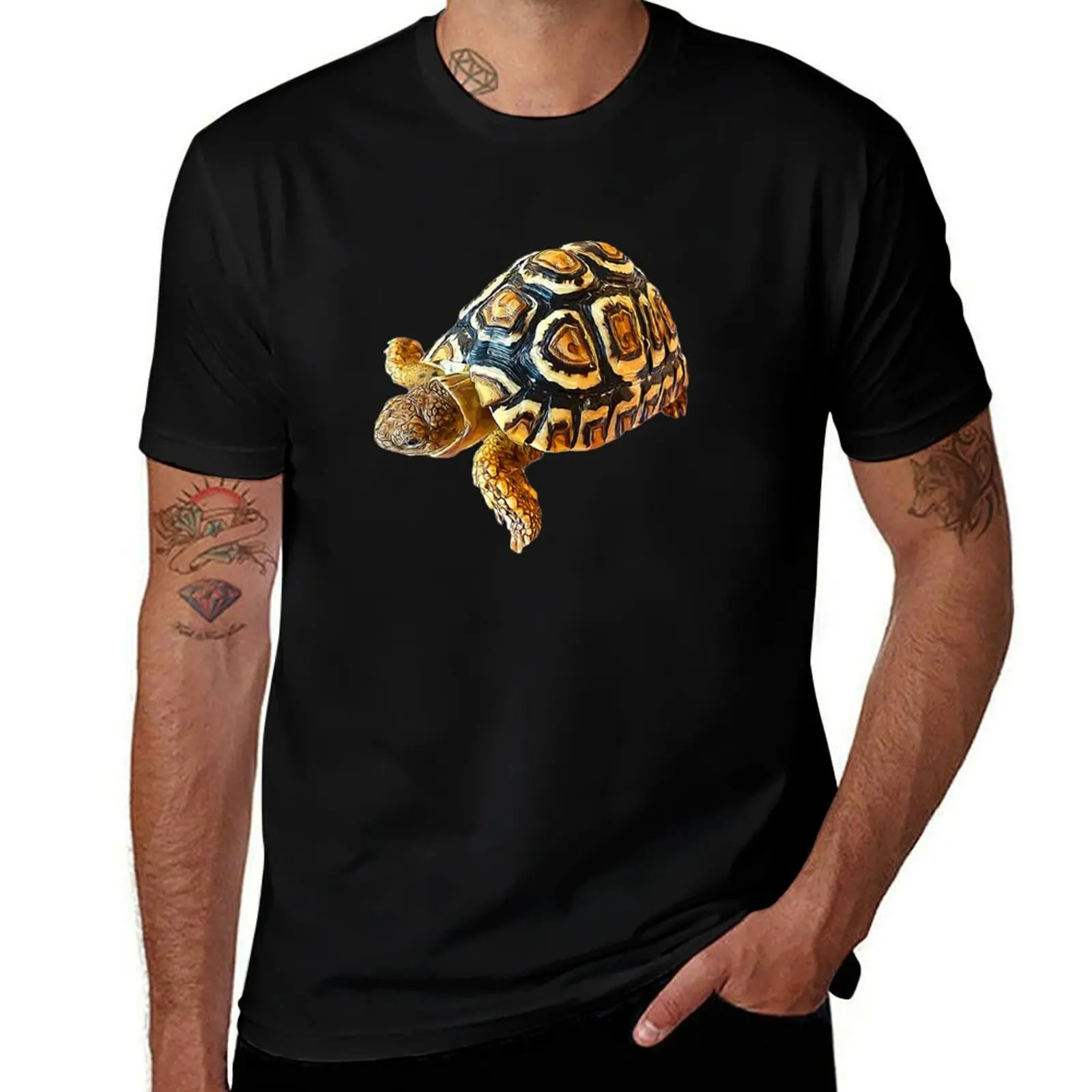 Tortoise Stunning Reptile T-Shirt Sport Basic Moisture Wicking Tee T-Shirt
