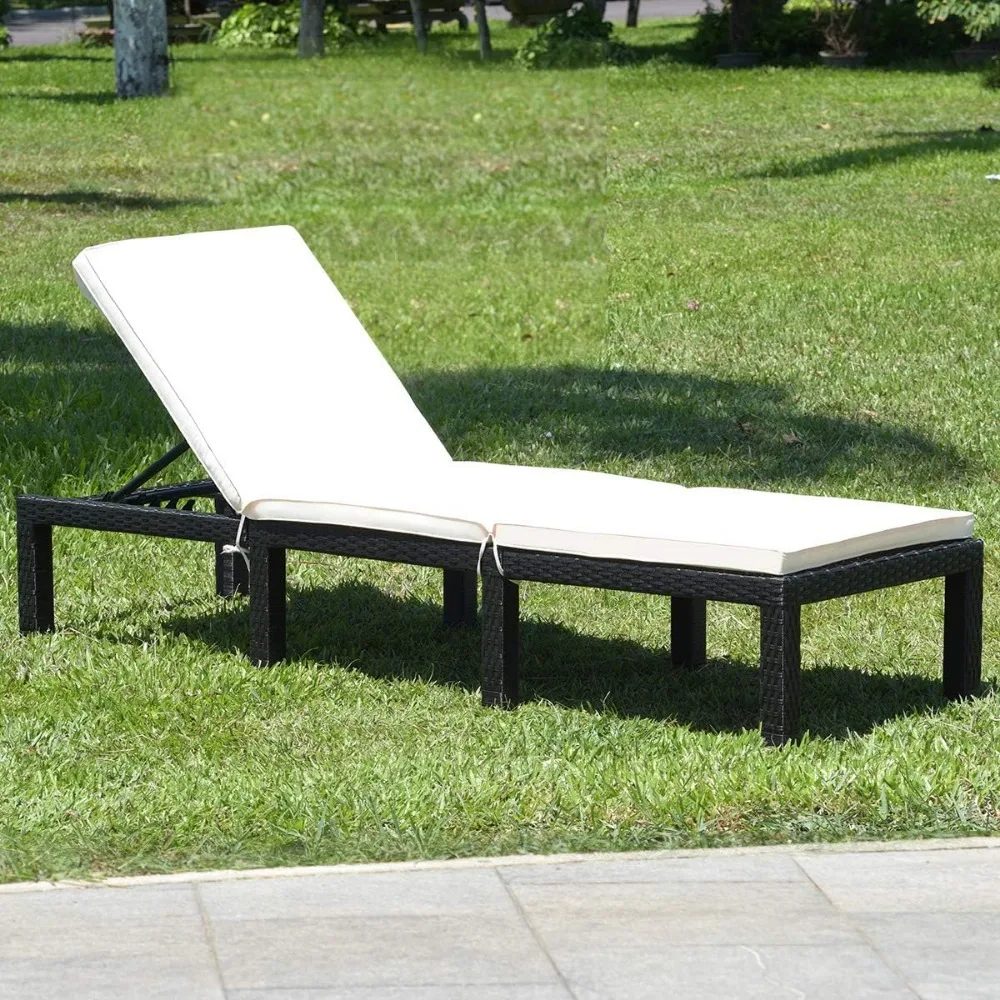 كرسي صالة فناء من الخيزران، كراسي استرخاء بمسند ظهر قابلة للتعديل من الخيزران في الهواء الطلق، كرسي الروطان الخارجي الحديث wi