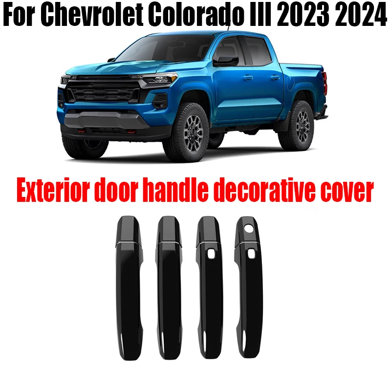 For Chevrolet Colorado III 2023 2024 car exterior door handle decorative cover car exterior decoration accessories