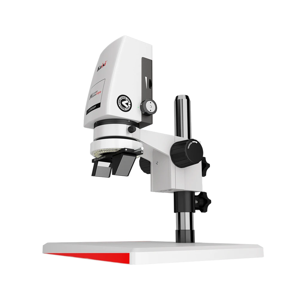 

360 Degree Ranging kaisi 300DP 3D video microscope for mobile phone repairing with 12 inch display