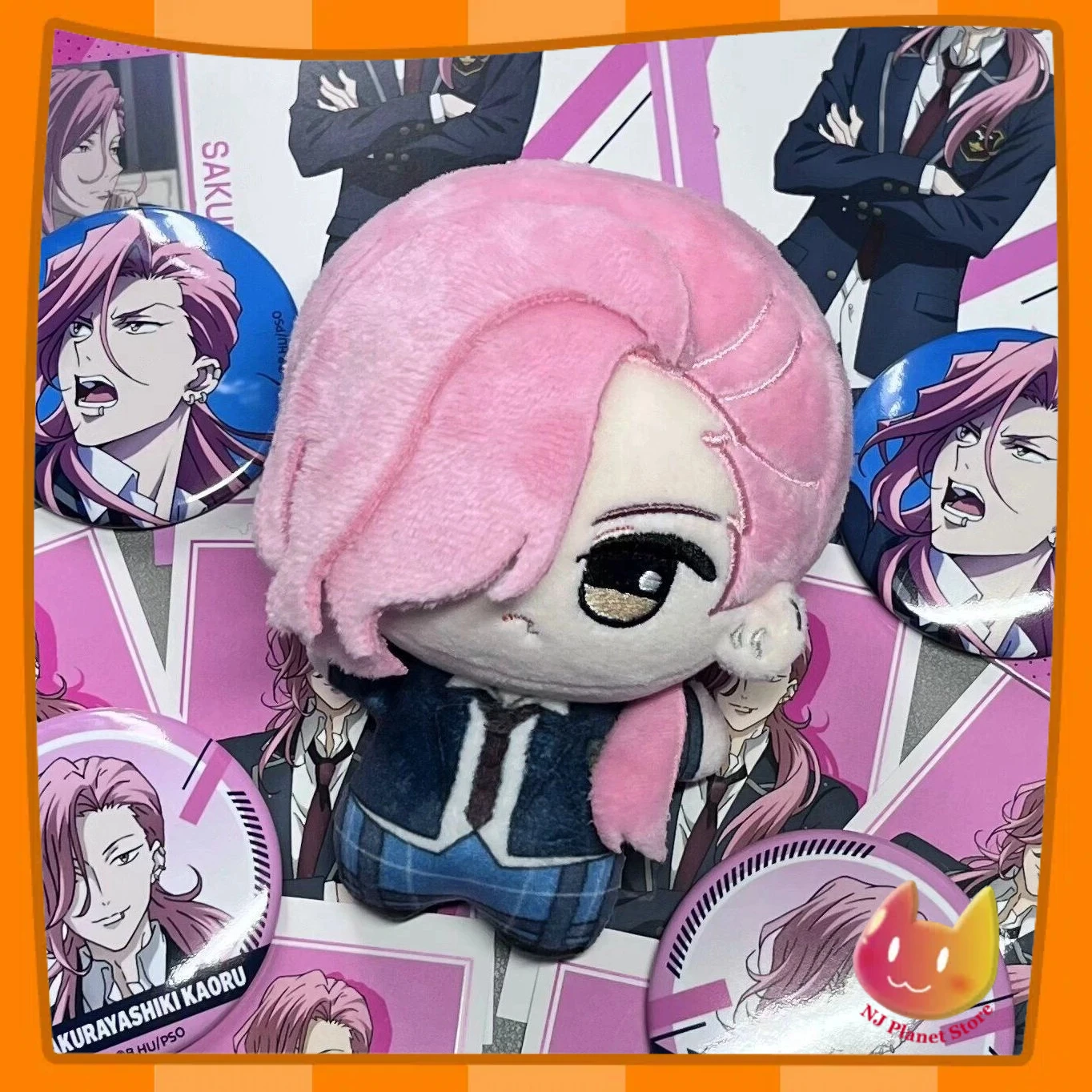 Anime SK 8 Cherry Blossom 10cm KEYCHAIN MINI DOLL Anime Cartoon Figure Idol Plushies Pillows Girl Birthday Gift Pillow Cosplay