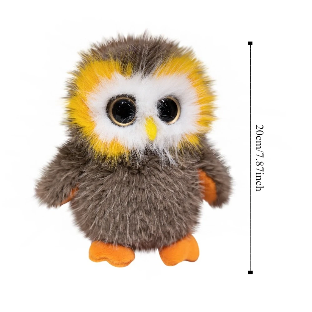 Fluffy Big Eyes Owl Plush Toys Collection Realistic Lovely Stuffed Animals Dolls Ins Soft Simulation Owl Toy