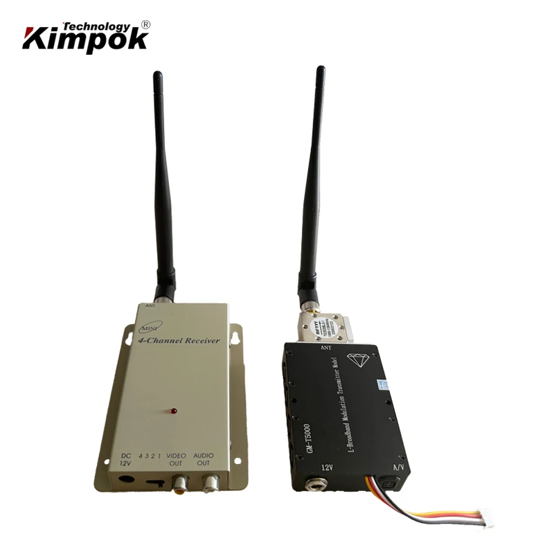 1.2Ghz 5W Wireless Video Transmitter and Receiver with 4 Channels Securirty Image Sender