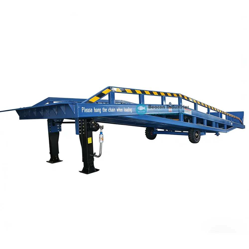 CE Manual Hydraulic Loading Ramp 8-15 Ton Mobile Boarding Bridge Factory Price Container Truck Dock Platform