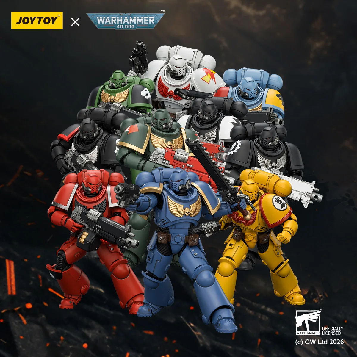 

Предзаказ: Набор из 10 фигурок JOYTOY Warhammer 40K (Ультрамаринов, Кровавых Ангелов, Белых Шаров, Саламандров, Интерцессоров) в масштабе 1/18