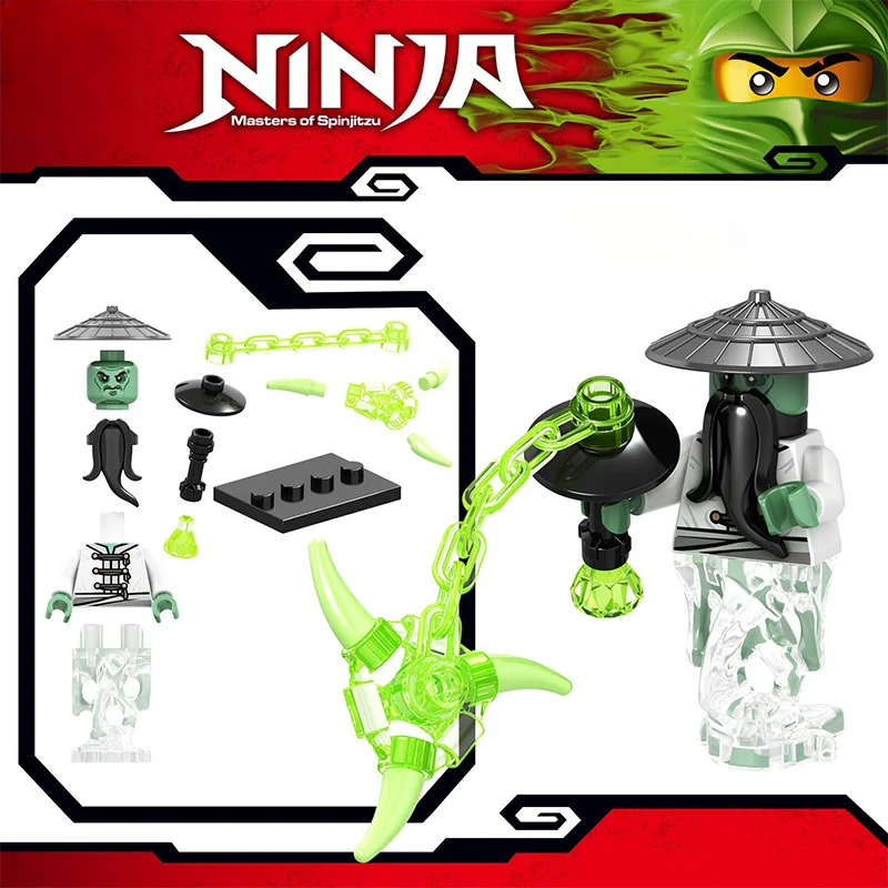 Phantom Building Block นินจาอาคารรูปไม้ปริศนาอาคารของเล่น