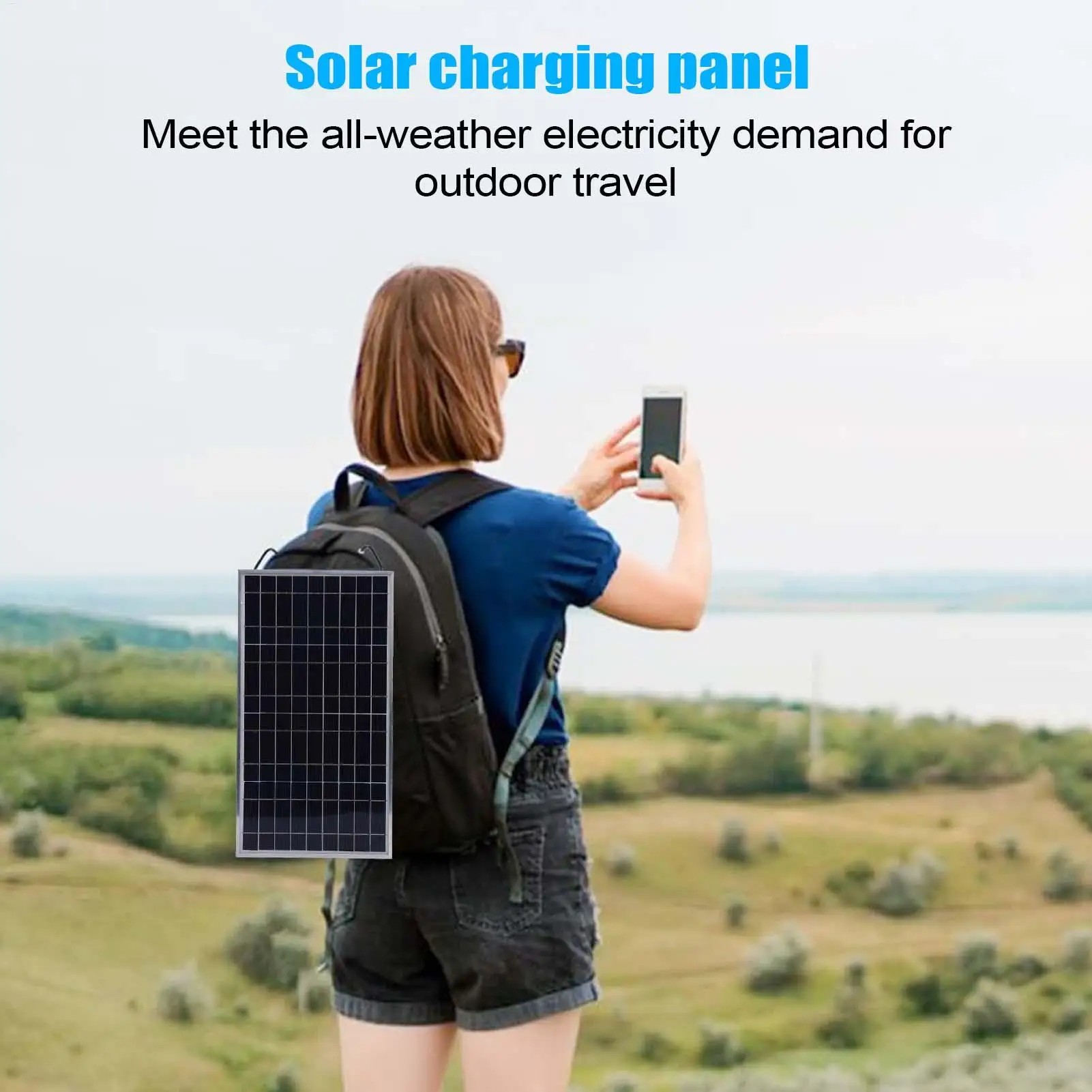 

Rv Solar Battery Charger 100w Solar Panel Charger Kit Inverter System Battery For Cabin Caravan Marine Trailer Rv Boat Off Grid