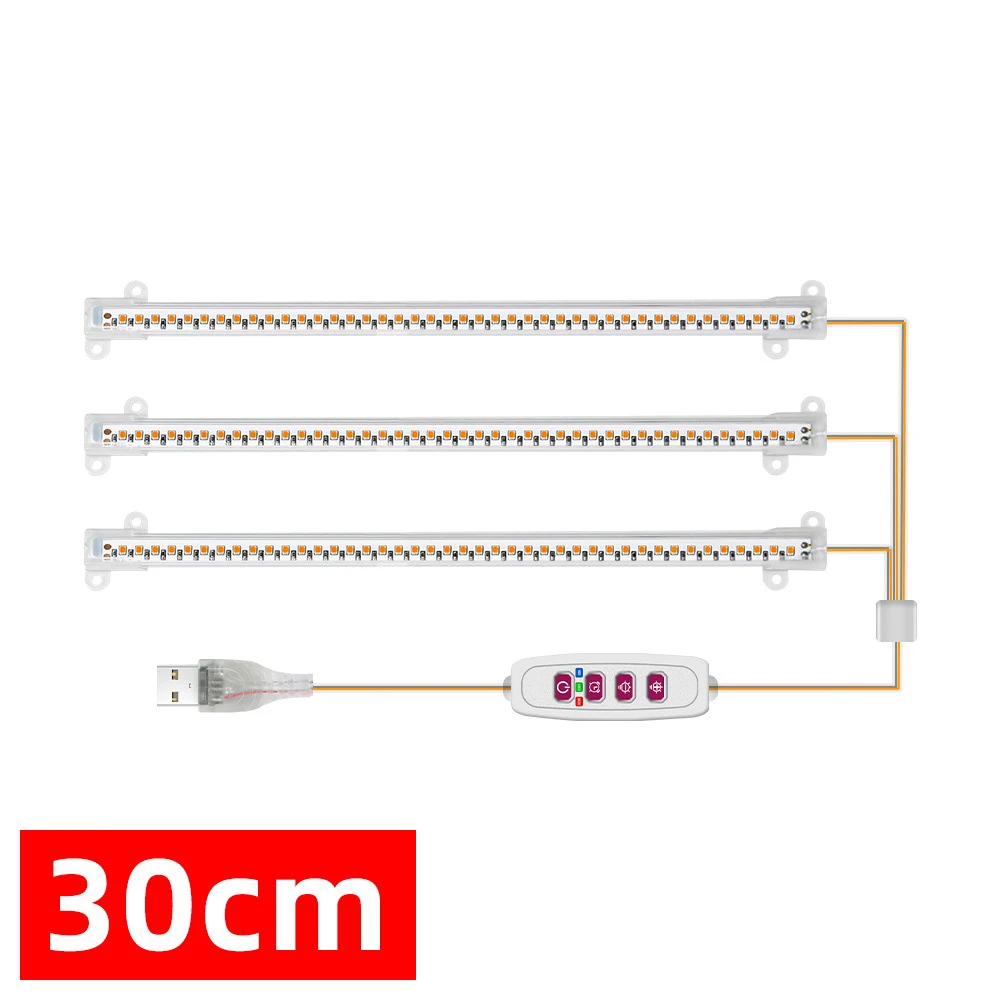 1/2/3/4Head Led Grow Light Strip Buis Kamerplant Usb Volledige Spectrum Phyto Lamp dimbare Timer Zaailingen Vegs Bloem Groeien Lamp