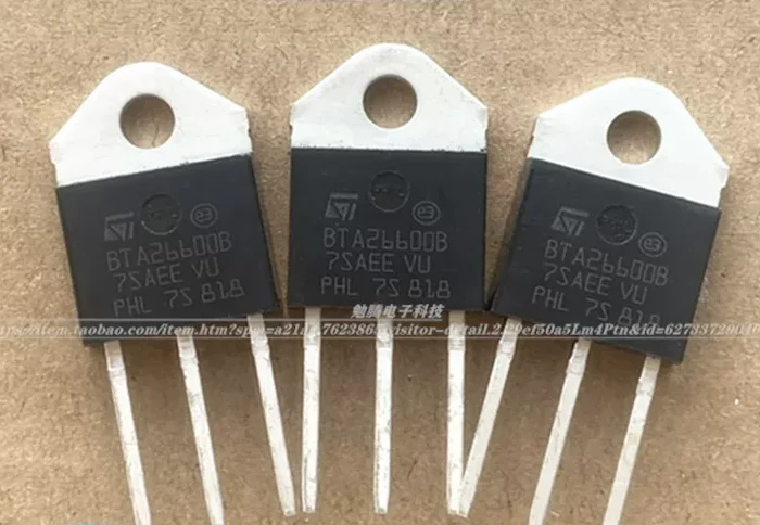 Free Shipping 10pcs BTA41 BTA41-600B Triacs 40 Amp 600 Volt TO-3P  BTA41-600B BTA41600B