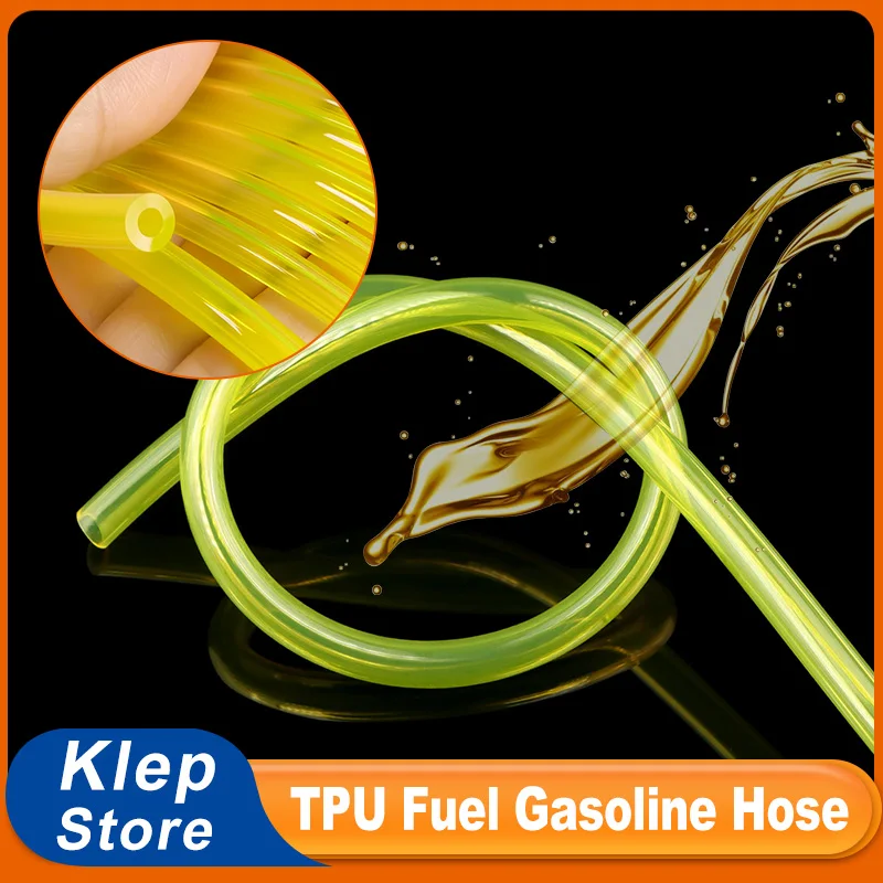2 - 20M Yellow Fuel Gas Hose ID 2mm 2.5mm 3mm 4mm 5mm 6mm 7mm TPU Petrol Pipe for Motorcycle Car Oil Resistant Flexible Tubing