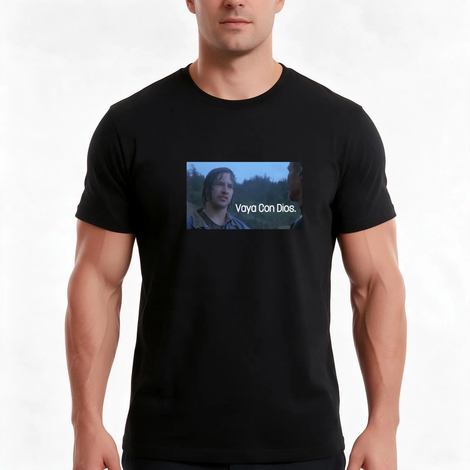 Point Break Vaya Con Dios T-Shirt, Summer Casual Cotton Tee, Oversized Streetwear Tops, Vintage Graphic Print, Unisex Men Women