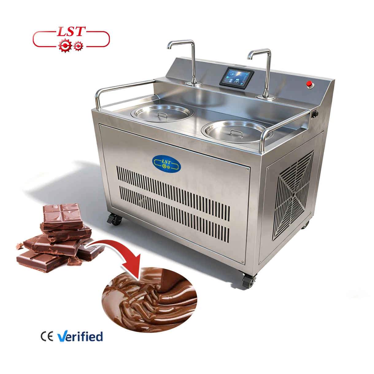 LST 25L Chocolate Dispenser with High Quality Chocolate Melting Machine CE Certificate Chocolate Tap Machine for Strawberry