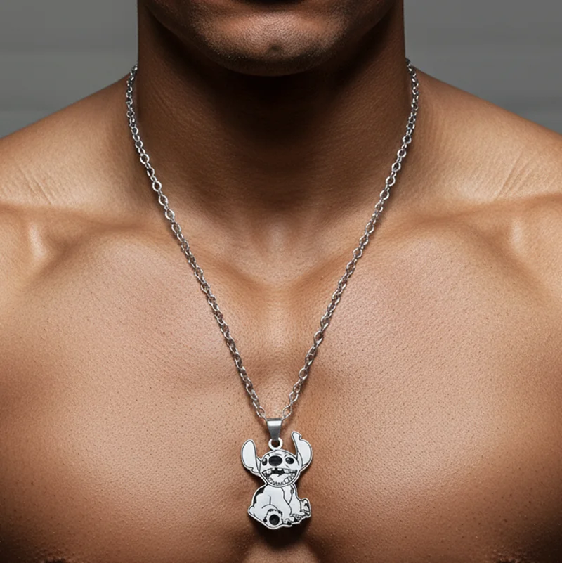 أزياء غرزة فضية اللون الفولاذ المقاوم للصدأ سلسلة قلادة للجنسين الترقوة حزب مجوهرات الإكسسوار للرجال والنساء