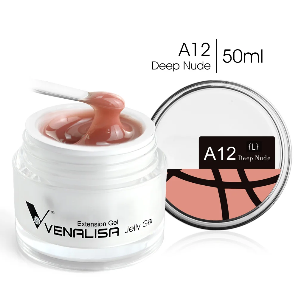 Venalisa 50 ml TPO GRATIS Rose Roze Jelly Gel Extension Nail Salon Professiona Gebruikt Zelfnivellerende Transparante Gel Nagel gel Polish
