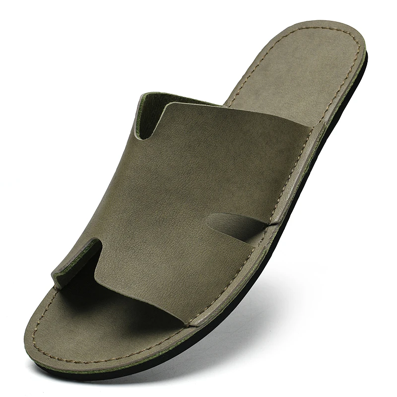 

2025 летние новые мужские тапочки, модная удобная легкая противоскользящая обувь, быстросохнущие мужские тапочки, износостойкие, большой размер 46