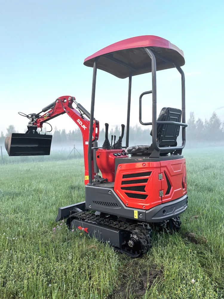 Chinese Manufacturer Mini Excavator 1 Ton Euro5 EPA Kubota Engine Excavator Multifunctional Micro Digger Factory customization