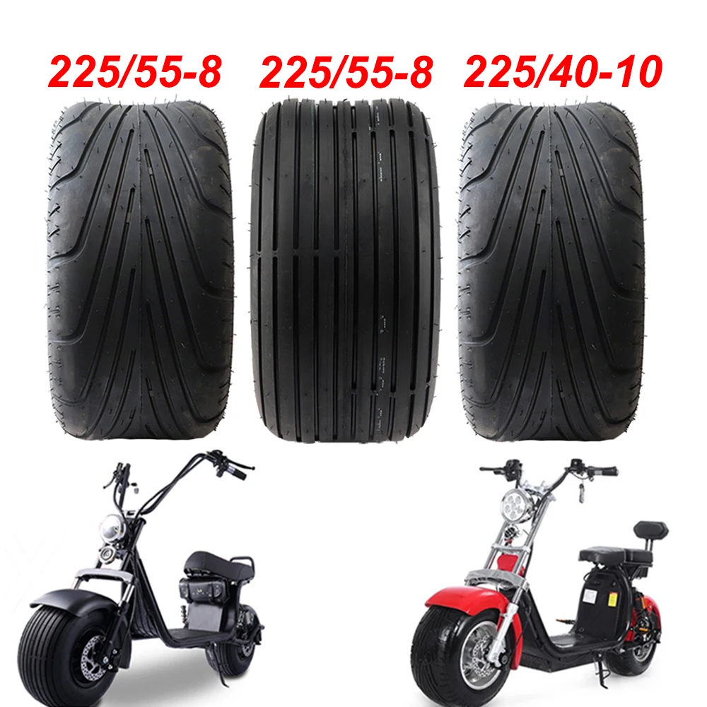 

Tyre 225/55-8 Tire 225/40-10 Front or Rear 8inch 10inch 4PR 6PR Electric Scooter Vacuum Tires For Harley Chinese Bike