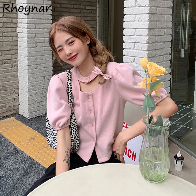 

Рубашки женские летние в корейском стиле, Новое поступление, дизайн, французские узкие рубашки с пышными рукавами, женская одежда, сорочка Femme, нежная классика в стиле ретро