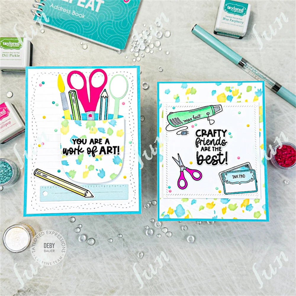 You Color Me Happy Sentiment Silicone Stamps New Cutting Dies Handmade DIY Embossing Make Scrapbooking Photo Album Crafts