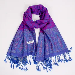 Bohe Style Cashew Jacquard Scarf Women Paisley Pashmina Shawl Autumn Winter Warm Female Scarves Flowers Borders Blanket Wraps