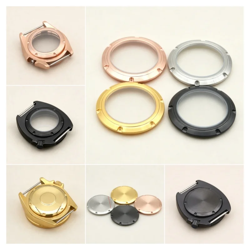 

Watch Case Repair Waterproof Solid Stainless Steel Back Cover Fit Turtle Abalone Tunas Canned SKX007 SX009 SPB185/187 Case