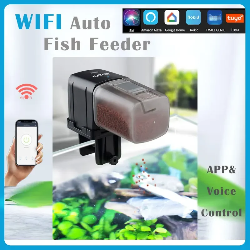 

Ilonda Wifi Fish Feeder Organ Smart Control Aquarium Tank Automatic Feeding Device Timing Fishing Equipment Accessories Carp