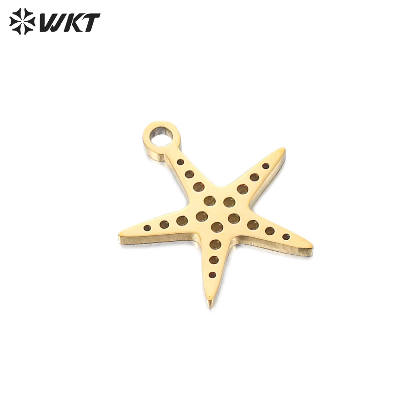 

WT-SSP043 Wholesale Trendy Micro-inlaid starfish necklace pendant star pendant bracelet necklace accessories