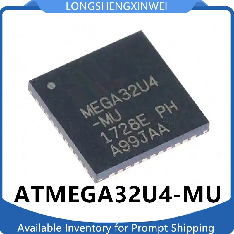 1PCS Original ATMEGA32U4-MU MEGA32U4 QFN-44 8 Bit Microcontroller Chip 16MHZ Patch